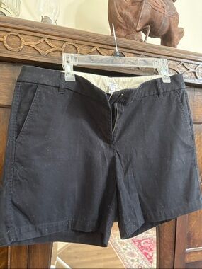 J. Crew Black Cotton Chino Shorts